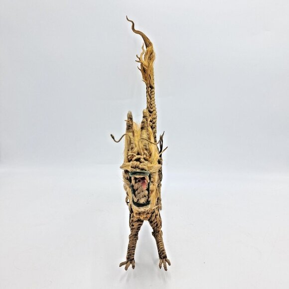 Handcrafted Rope Dragon Figurine – Twisted Natural Fiber Asian Folk Art-Vintage - Picture 2 of 6